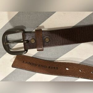 Boys Brown Leather Belt